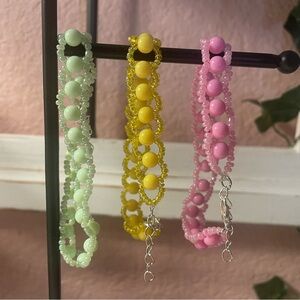 Colorful Beaded Bracelets Set